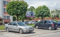 Classic old private sedan car Volvo S40 parked Royalty Free Stock Photo