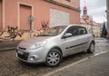 Popular small French car Renault Clio parked Royalty Free Stock Photo