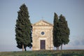 Chapel Madonna di Vitaleta, Tuscany - Italy Royalty Free Stock Photo