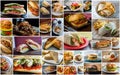 Popular Sandwich Collage Royalty Free Stock Photo