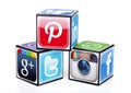 Popular social media icons