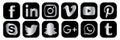 Almost popular social media icons