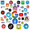 Popular Social Media icons