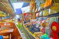 Popular souvenirs in Damnoen Saduak floating market, Thailand