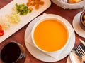 Popular Spanish dish is cold soup Gaspacho Royalty Free Stock Photo