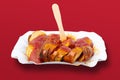 One of the best dishes in Germany, the currywurst.