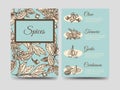 Popular spice vintage flyers template