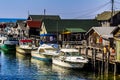 Historic Fishtown Marina Boats In Michigan Royalty Free Stock Photo