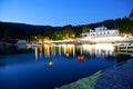 Agnontas beach and bay at sunset, Skopelos, Greece