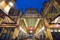 Popular tourist attraction in London - Leadenhall Market - LONDON, ENGLAND - SEPTEMBER 14, 2016 Royalty Free Stock Photo