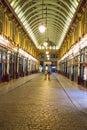 Popular tourist attraction in London - Leadenhall Market - LONDON, ENGLAND - SEPTEMBER 14, 2016 Royalty Free Stock Photo