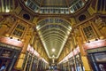 Popular tourist attraction in London - Leadenhall Market - LONDON, ENGLAND - SEPTEMBER 14, 2016 Royalty Free Stock Photo