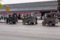 The tuk-tuk taxis near the Gate of Divine Prowess Shenwumen of the Forbidden City