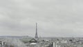 A popular tourist destination. Paris- France, 09.10.2022: Action. Autumn landscape where residential buildings, a bridge