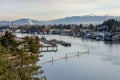 Skagit Valley`s Historic Town of La Conner, Washington. Royalty Free Stock Photo