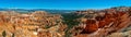 Panoramic View of Bryce Canyon National Park From the Rim Trail. Royalty Free Stock Photo
