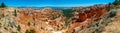 Panoramic View of Bryce Canyon National Park From the Rim Trail. Royalty Free Stock Photo