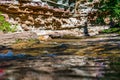 Devils bathtub in Spearfish Canyon of the Black Hills South Dakota Royalty Free Stock Photo