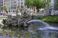 The popular Triton Fountain in Dusseldorf.