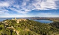 Populonia coastline from a drone