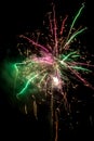 Populous festive fireworks