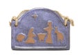 Porcelain abstract nativity scene hanger Royalty Free Stock Photo