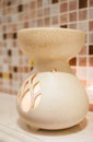 Porcelain aroma theraphy oil burner Royalty Free Stock Photo