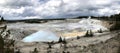 Porcelain basin hot springs in Yellowstone Royalty Free Stock Photo