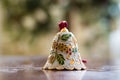 Porcelain Christmas Bell Ornaments Royalty Free Stock Photo