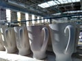 Porcelain cups for liquor Becherovka. Royalty Free Stock Photo