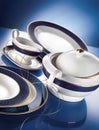 Porcelain dinner set Royalty Free Stock Photo