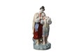 porcelain figurine May night on a white background