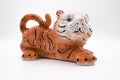 Porcelain figurine of a tiger