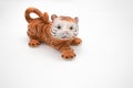 Porcelain figurine of a tiger