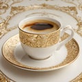 Coffee cup. Sculptures made of porcelain and earthenware. Miniature figurines made of ceramics