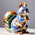 Porcelain figurines. Sculptures made of porcelain and earthenware. Miniature figurines made of ceramics