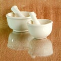 Porcelain herbal medicine grinder.