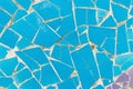 Porcelain pieces mosaic background made of broken porcelain Royalty Free Stock Photo