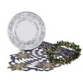 Porcelain plate Royalty Free Stock Photo