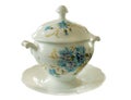 Porcelain sugar basin Royalty Free Stock Photo