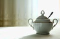 Porcelain sugar-basin Royalty Free Stock Photo