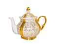 Porcelain teapot from an old antique service Royalty Free Stock Photo