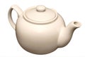 Porcelain teapot for tea isolated Royalty Free Stock Photo
