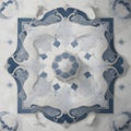 Porcelain tiles pattern radiating elegance generated by Ai Royalty Free Stock Photo