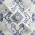 Porcelain tiles pattern radiating elegance generated by Ai Royalty Free Stock Photo