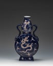 Blue and white porcelain Porcelain vase with dragon and phoenix pattern