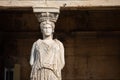 Porch of the Caryatids, Athens Royalty Free Stock Photo