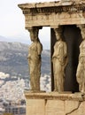 The Porch of the Caryatids,Erechtheion detail Royalty Free Stock Photo