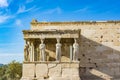 The Porch of the Caryatids at the Erechtheion temple on the Acropolis, Athens, Greece Royalty Free Stock Photo