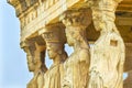 Porch Caryatids Ruins Temple Erechtheion Acropolis Athens Greece